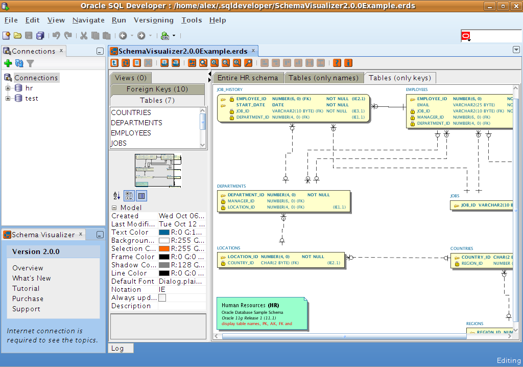 Windows 7 Schema Visualizer for SQL Developer 2.1.3 full